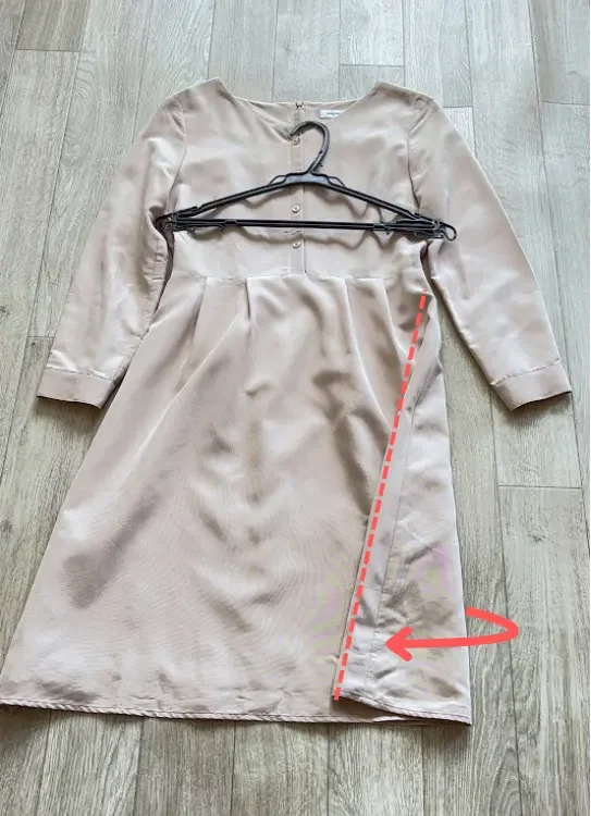 丈が長い服のたたみ方