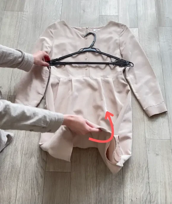 丈が長い服のたたみ方