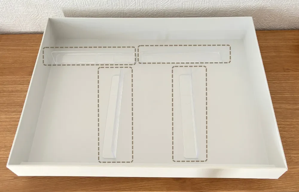 無印良品 小物収納ケース セリアの仕切り板を使ってみた