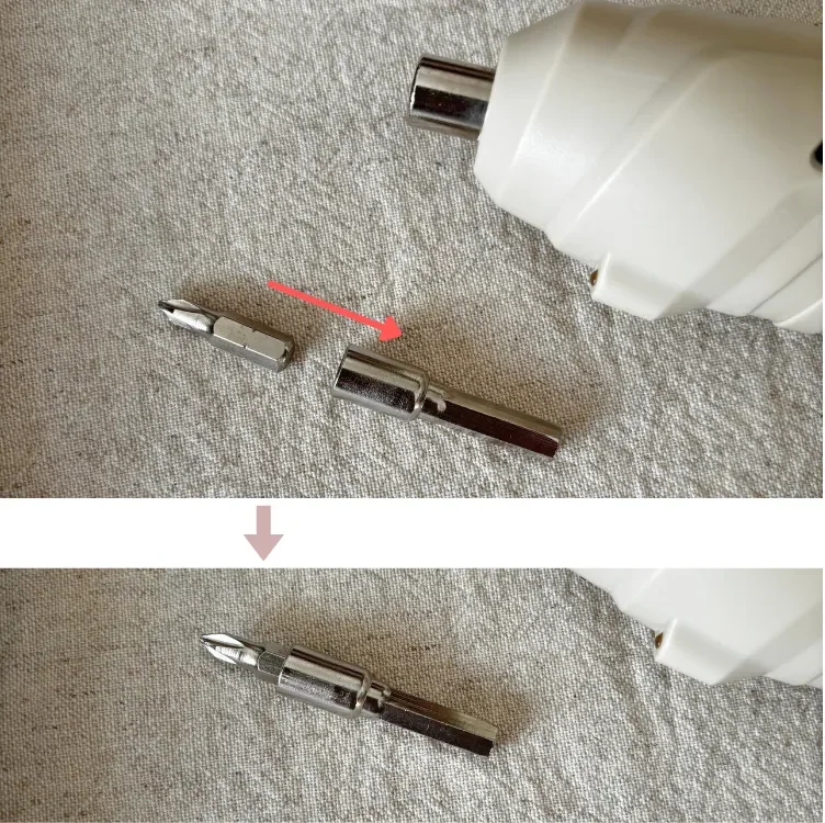 電動ドライバー　ビットを長くする